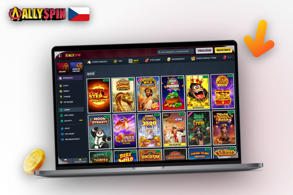 Oznámení o dokončené aktualizaci desktopového klienta Allyspin Casino na počítači s novou verzí