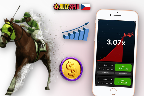 Demo režim Aviator na smartphonu před přechodem na reálné sázky v Allyspin Casino