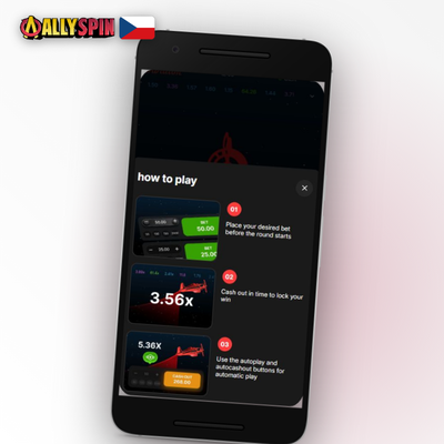 Funkce dual bet — dvě nezávislé sázky v jednom kole Aviator v Allyspin Casino