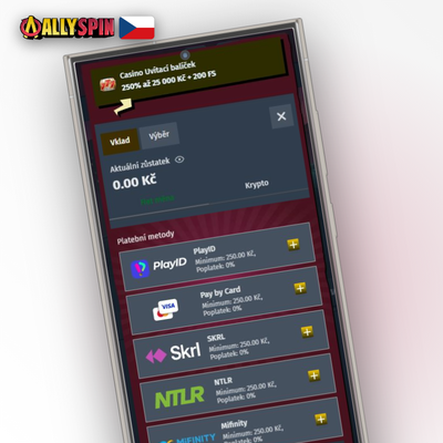 Bankovní převod z českého účtu jako spolehlivá metoda vkladu v Allyspin Casino