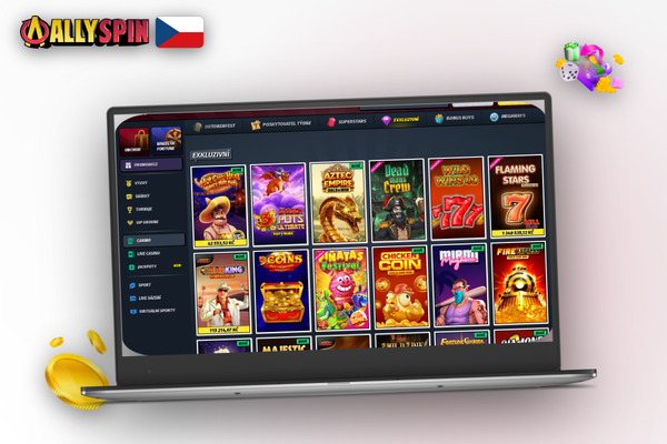 Live kasino Allyspin Casino s ruletou ve streamu otevřené v desktopovém klientu pro počítač