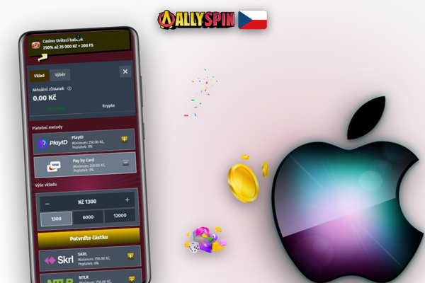 Minimální vklad 500 CZK s podporou měn EUR a USD v Allyspin Casino