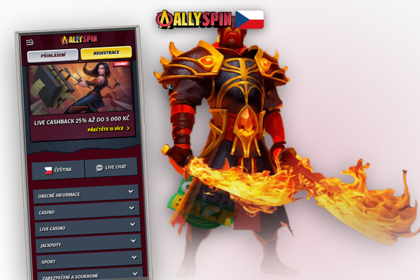 Zadání promo kódu ALLGIFT21 v pokladně Allyspin Casino pro získání bonusu