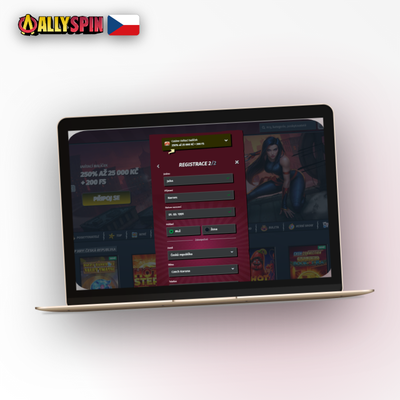 Allyspin Casino register e-mailem – ikona ověřené e-mailové schránky pro založení účtu
