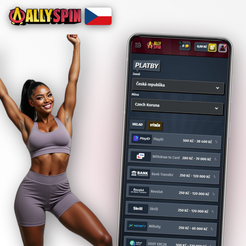 Allyspin Casino výběr peněz přes e-peněženky, karty a kryptoměny na jednom místě